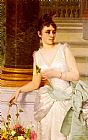 Rubens Paintings - Portrait Of A Lady With A Green Satin Sash by Franz Leo Ruben